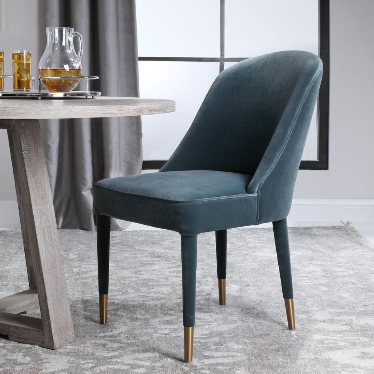 Brie Armless Chair, Blue, 2 Per Box, Priced Each - Image 4