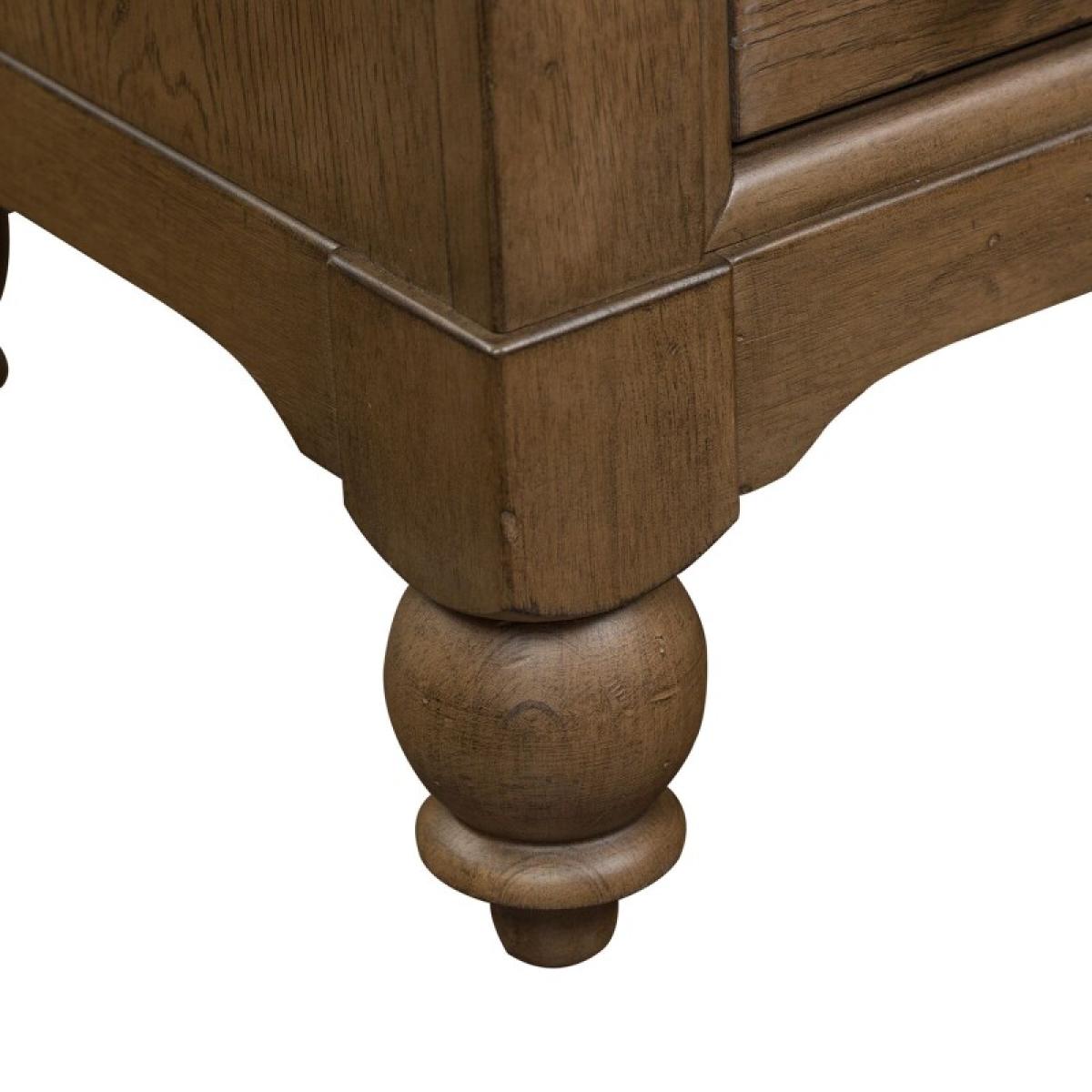 Americana Farmhouse Bedside Chest w/ Charging Station - Image 9