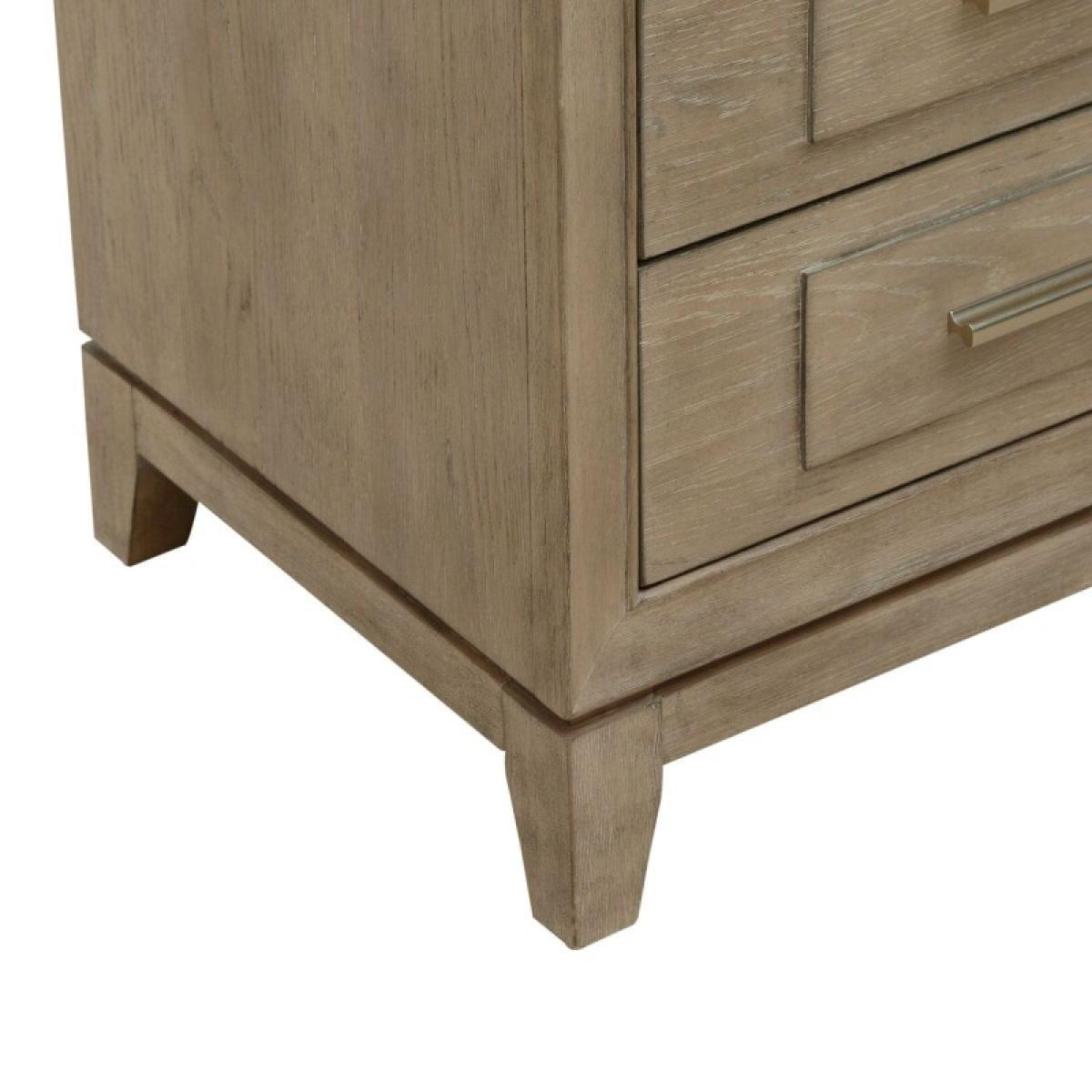 Brentwood 3 Drawer Nightstand w/ Charging Station - Image 15