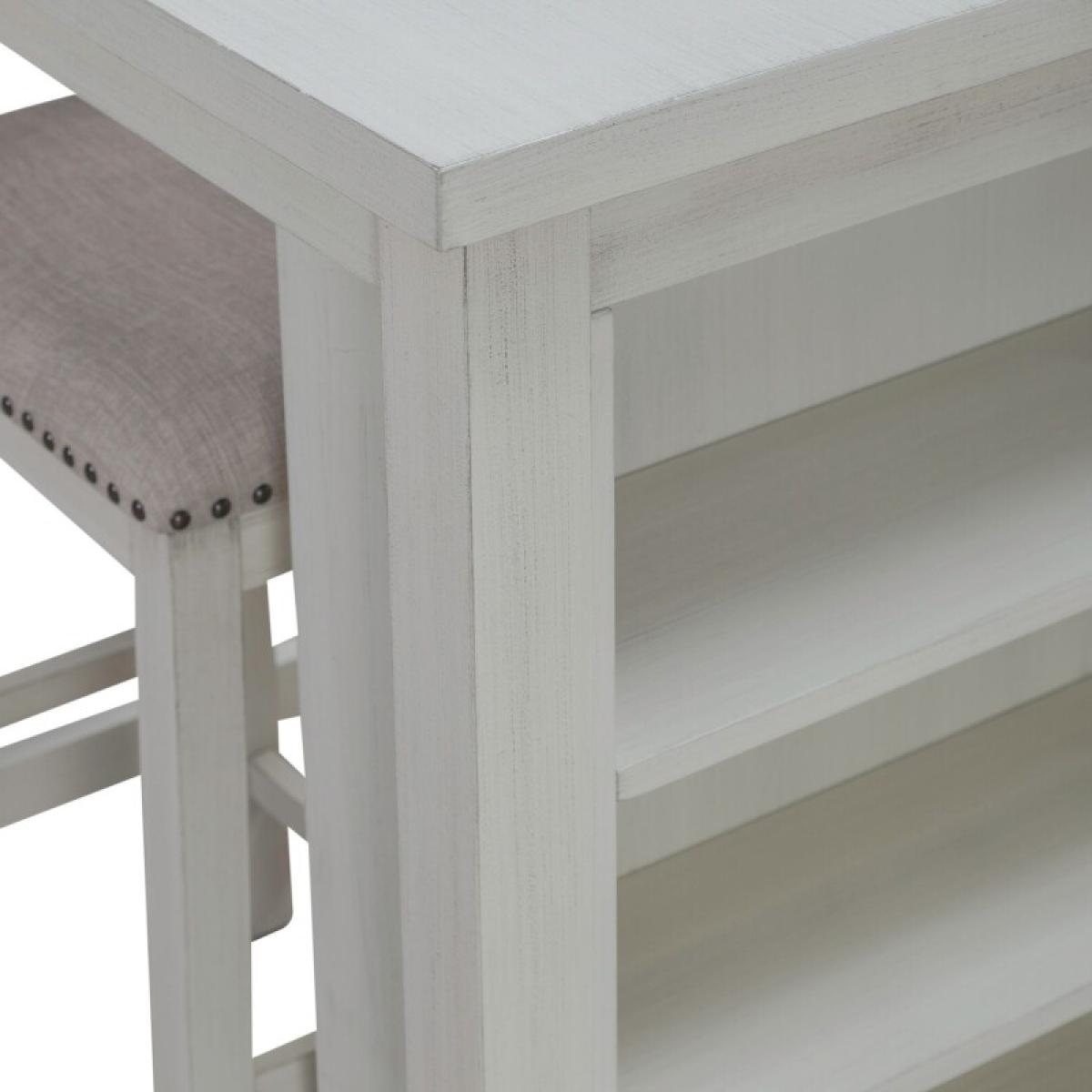 Brook Creek 3 Piece Counter Set - White - Image 12