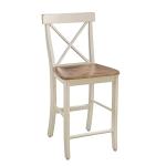 Dining Essentials - 24" X-Back Counter Stool in Hickory and Shell