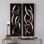 Brushstrokes Metal Wall Panels, S/2 - Image 3