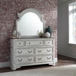 Magnolia Manor Queen Uph Bed, Dresser & Mirror, Chest, Night Stand - Image 3