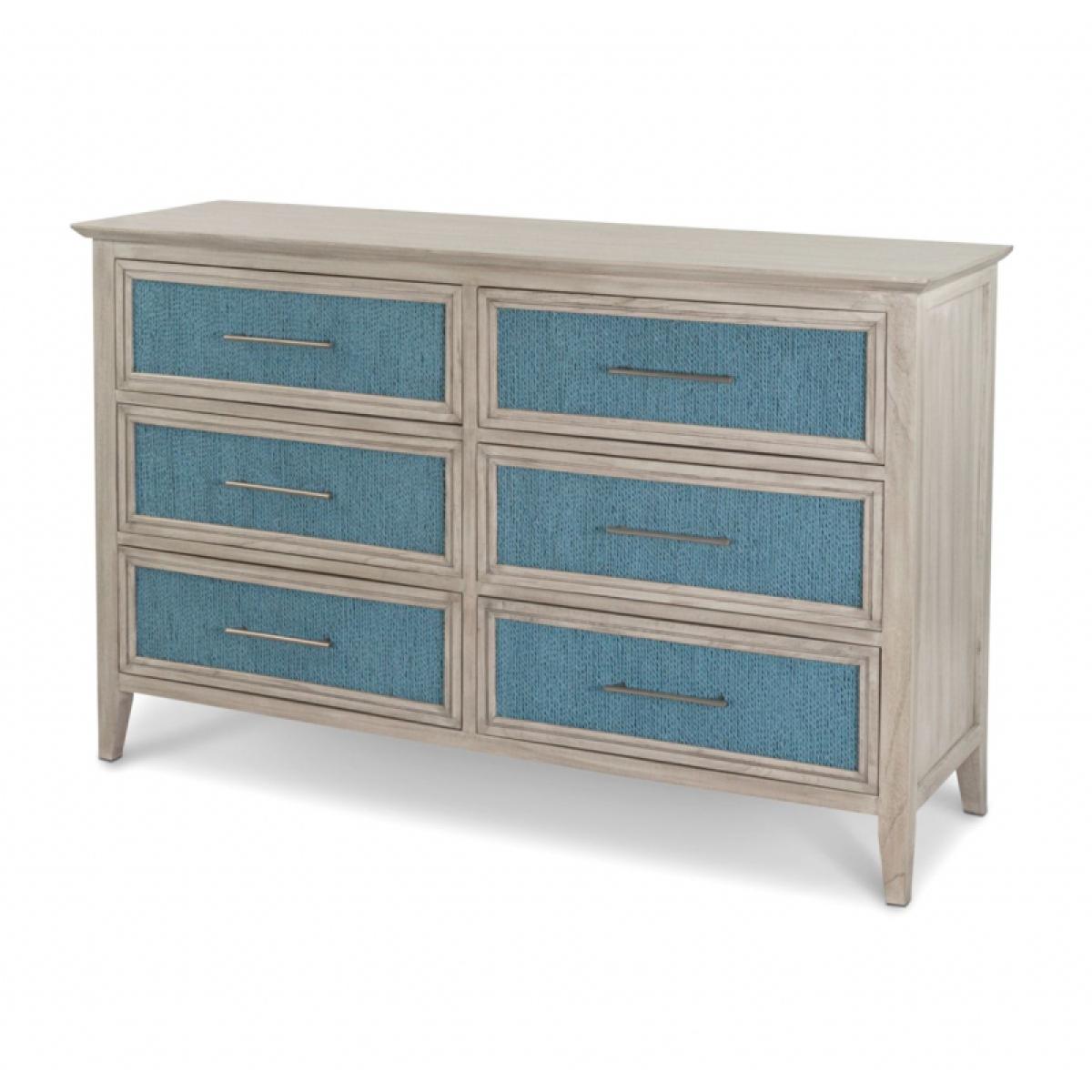 Ocean Isles 6 Drawer Woven Dresser - Image 2