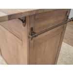 Natural Parota 4 Door 2 Drawer Kitchen Island - Image 9