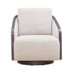 Nora Uph Swivel Accent Chair - Dark Brown - Image 4