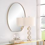 Cabell Oval Mirror, Brass - Image 3