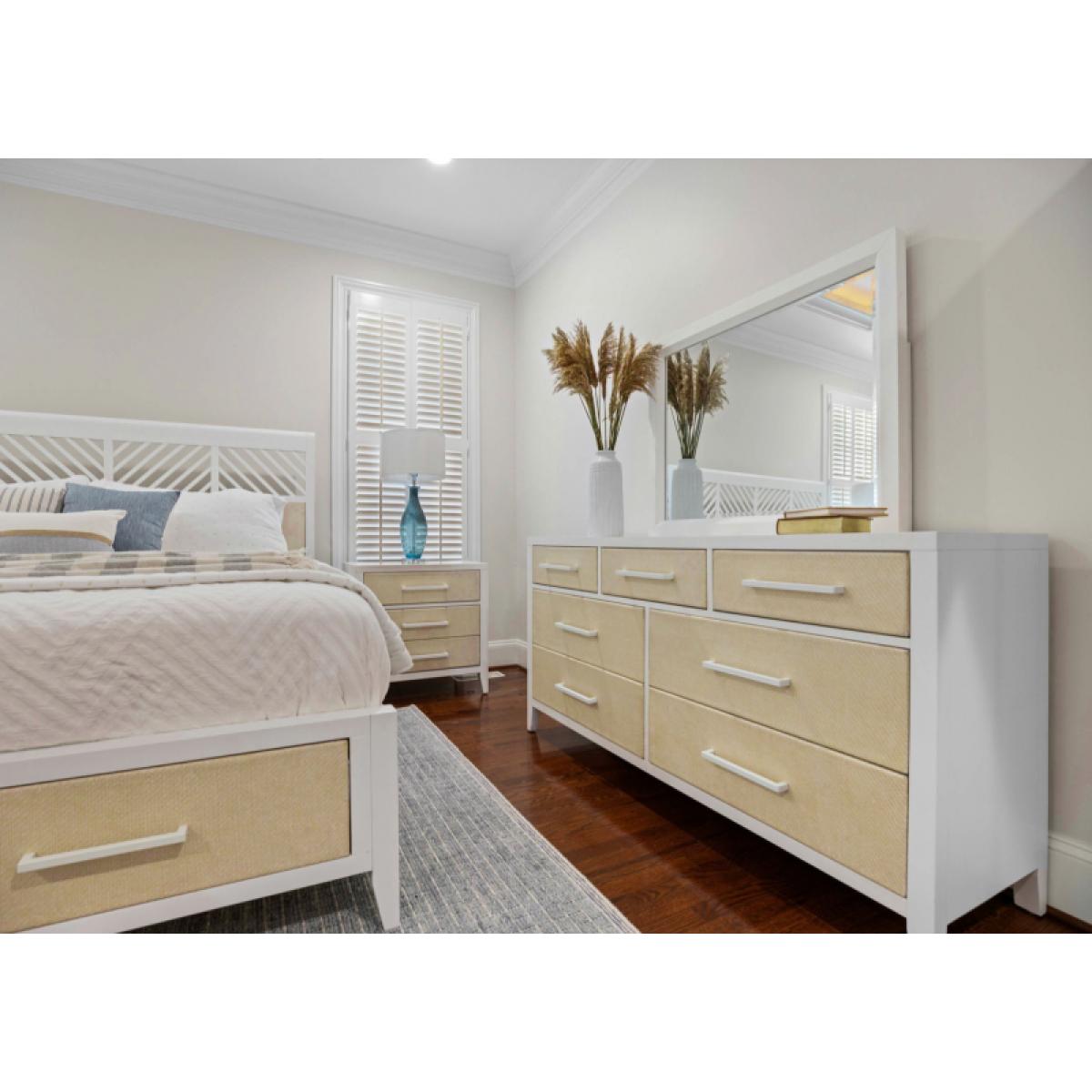 Miramar 7 Drawer Woven Dresser - Image 3