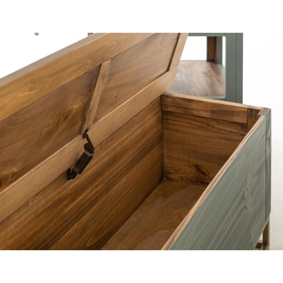 8 Drawers, Hinged Top Cocktail Table - Timber - Image 10