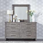 King California Platform Bed, Dresser & Mirror - Image 3
