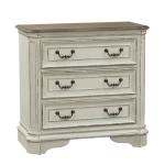 Magnolia Manor 3 Drawer Bedside Chest w/ Charging Station - Image 4