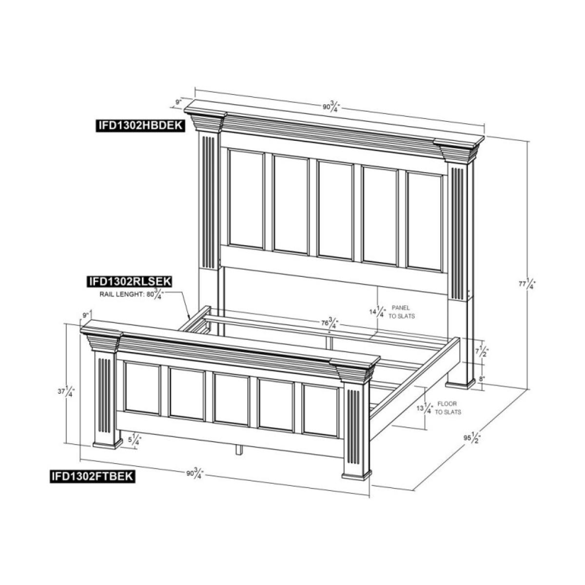 6/6 Eastern King Footboard - Desire - Image 9