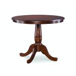 Dining Essentials - 36'' Round Table Top w/30"H Traditional Pedestal in Espresso - T58-30P