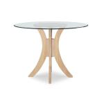 36" Sienna Pedestal Base with 48" Glass Top - T-148B-36-GLASS