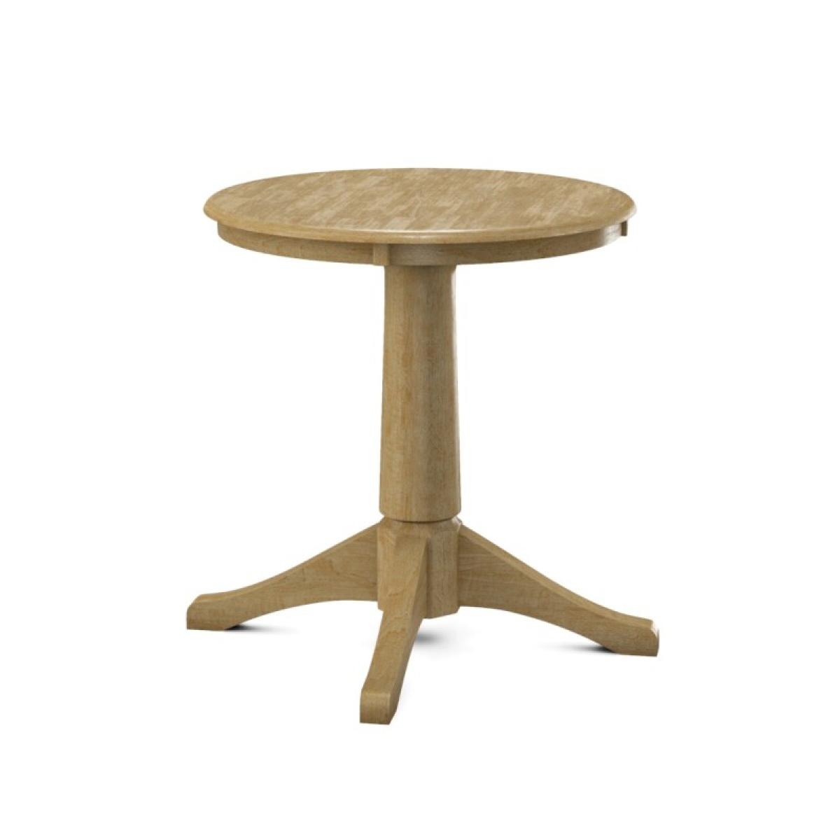 Build Your Own Pedestal Table w/30"H Small Transitional Pedestal - Image 6
