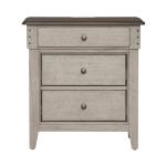 Ivy Hollow 3 Drawer Night Stand w/ Charging Station - Image 4