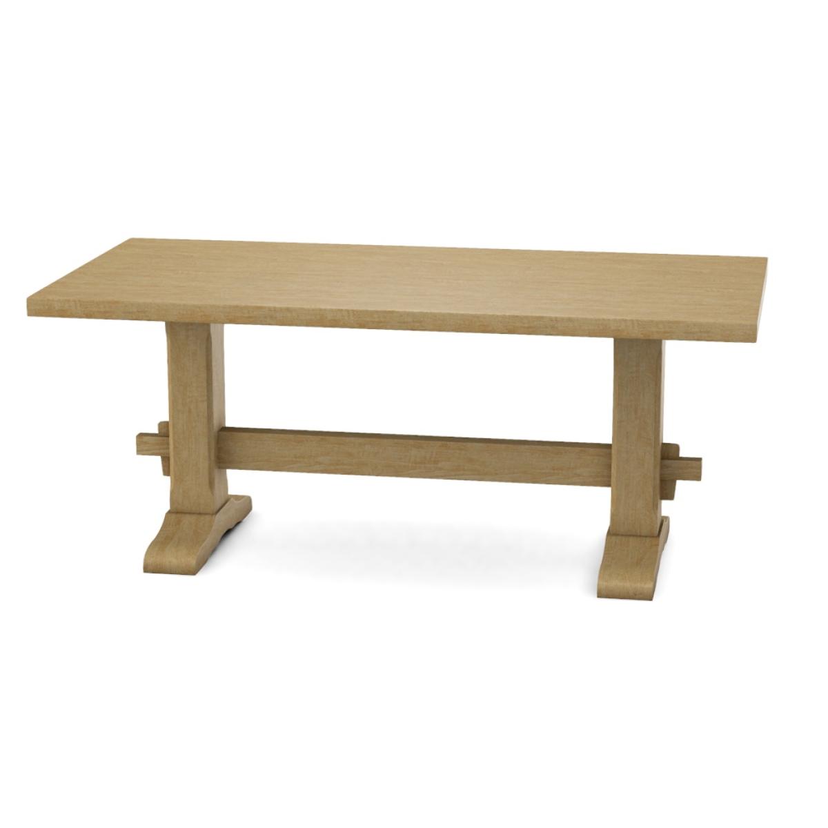 Trestle Solid Table Top w/ Trestle Table Base - T-7236T - Image 24