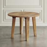 Reclamation Salvaged Wood Round Dining Table - Image 4