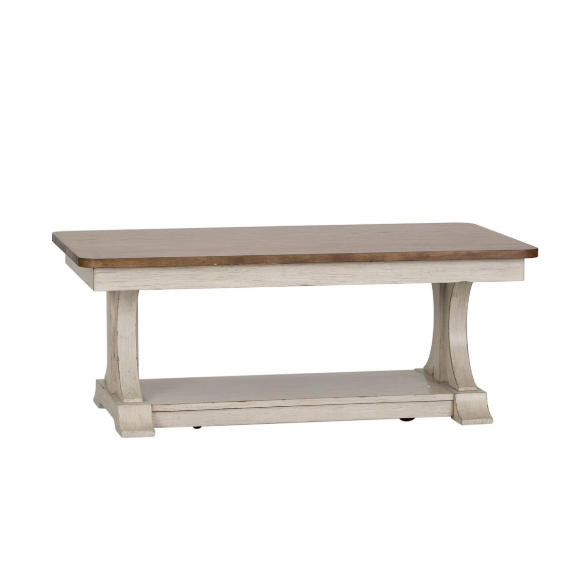 Farmhouse Reimagined Rectangular Cocktail Table - Image 2
