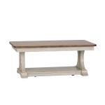 Farmhouse Reimagined Rectangular Cocktail Table - Image 2