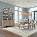 Brentwood 5 Piece Double Pedestal Table Set