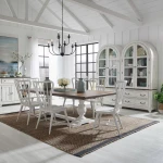 River Place 7 Piece Trestle Table Set