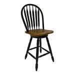 Carolina Crossing Windsor Swivel Counter Chair - Black