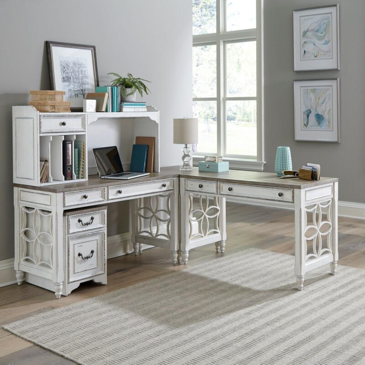 Magnolia Manor L Shaped Desk Set - Image 2
