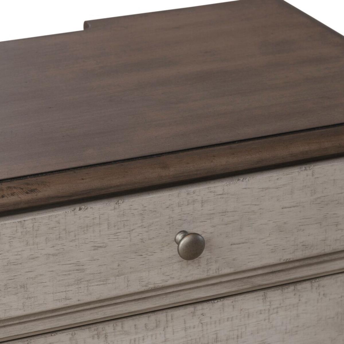 Ivy Hollow 3 Drawer Night Stand w/ Charging Station - Image 8