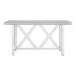 Hampton Collection - Double X Counter Table in Chalk and White - Image 3