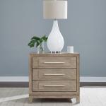 Brentwood 3 Drawer Nightstand w/ Charging Station