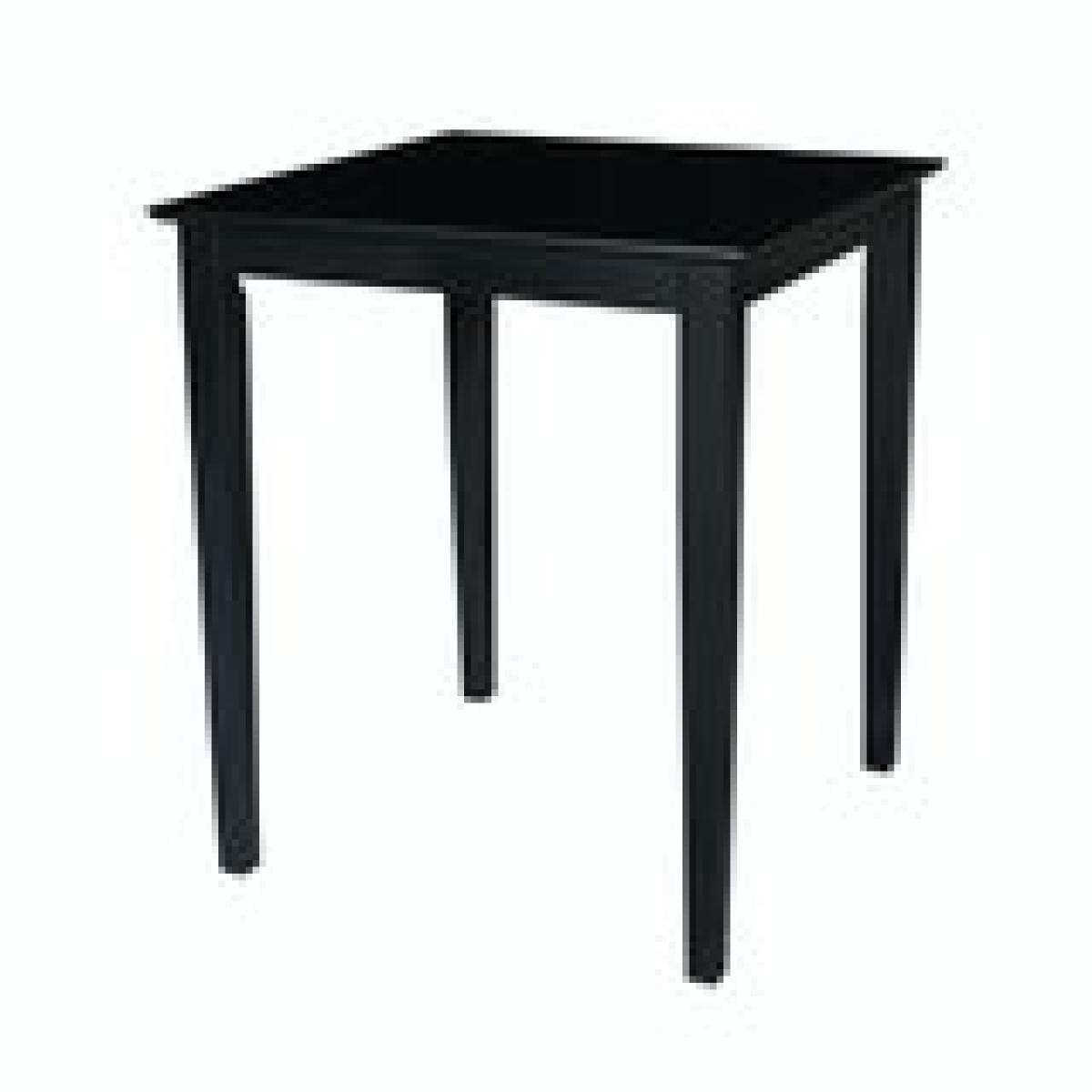 Dining Essentials - 30'' Square Table w/ 36''H Shaker Legs in Black - T46-36S - Image 4