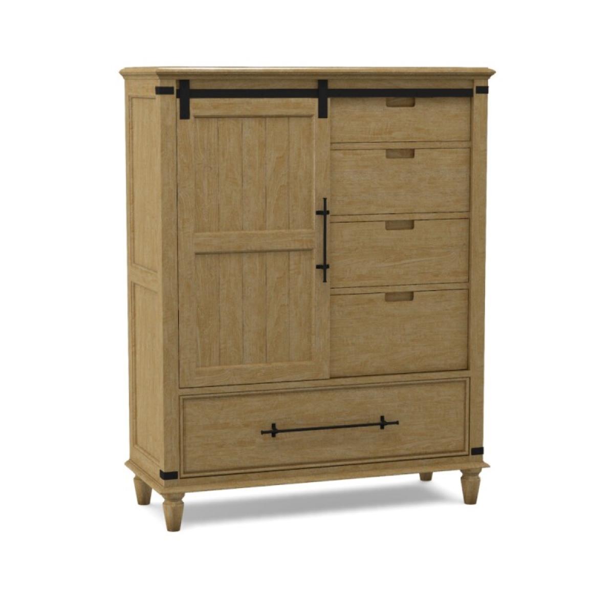 Farmhouse Chic Sliding Door Chest - Image 3