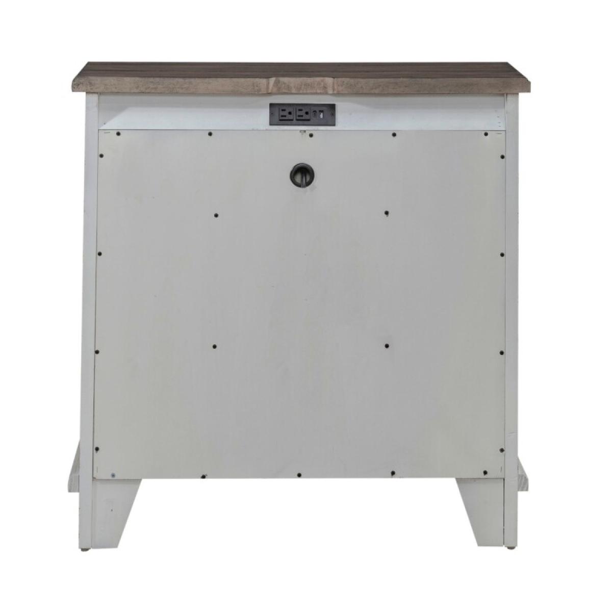 River Place Bedside Chest w/ Charging Station - Image 6