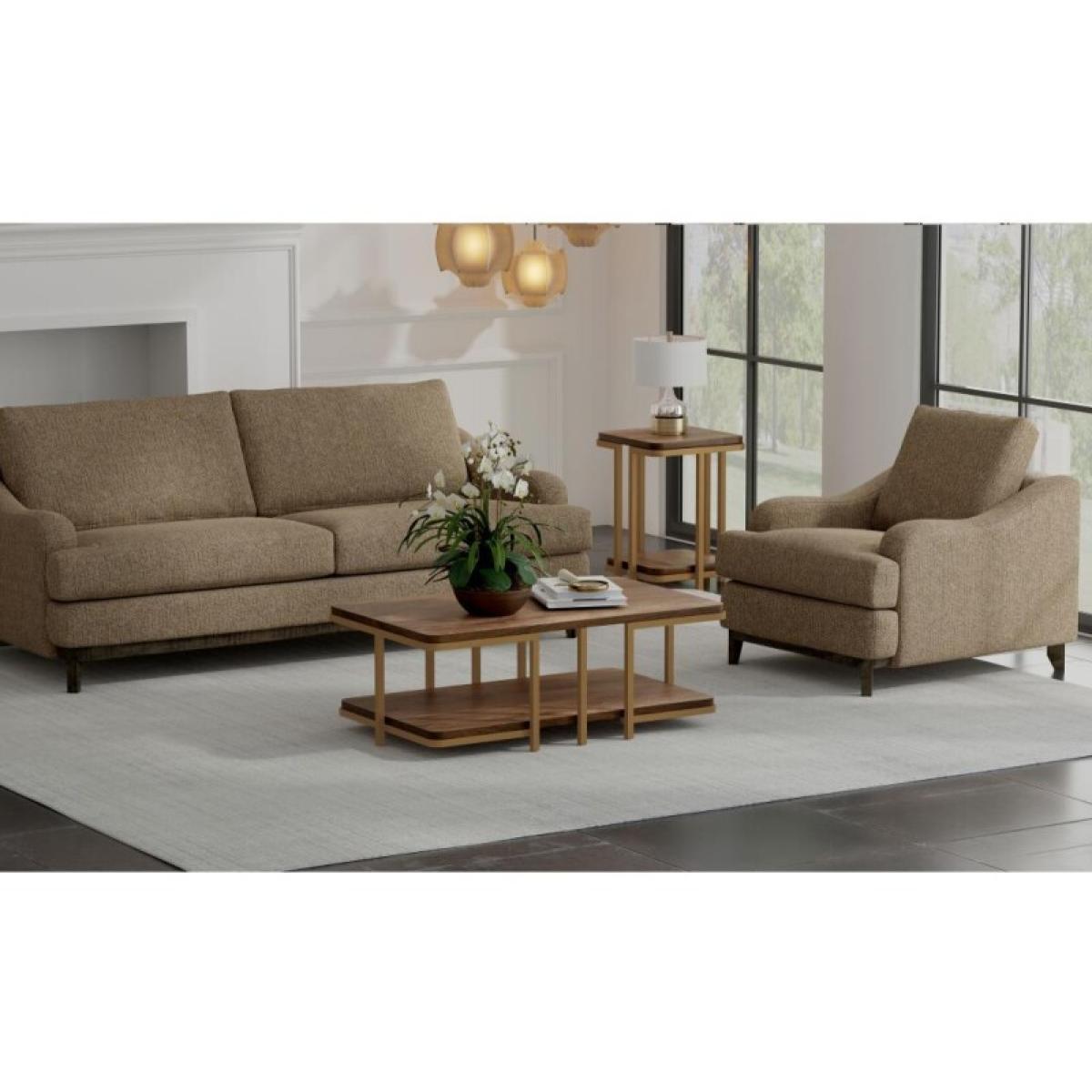 Alfa Wooden Frame & Base, Armchair - Image 4