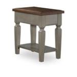 Home Accents - Vista Side Table in Hickory & Stone - Image 4