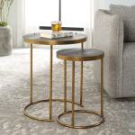 Aragon Nesting Tables, S/2, Gray - Image 4
