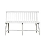 Spindle Back Dining Bench - White (RTA) - Image 4