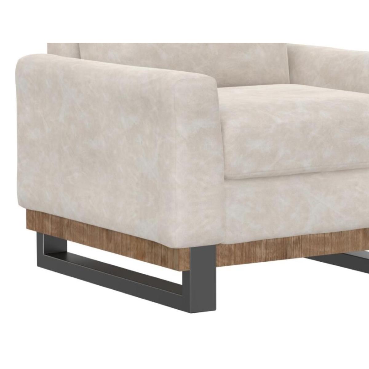 Metal & Wood Base, Armchair - Mita - Image 4