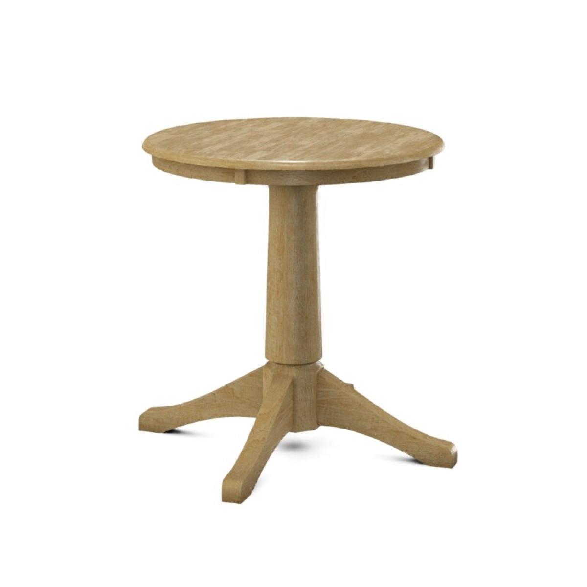 Build Your Own Pedestal Table w/30"H Small Transitional Pedestal - Image 7
