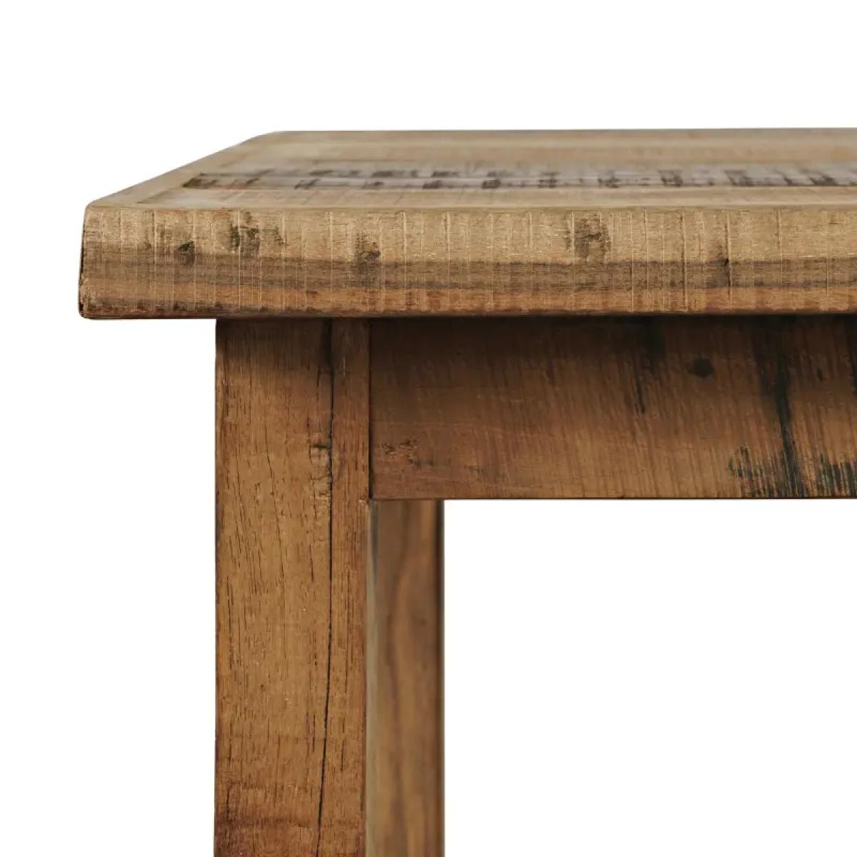 Reclamation Salvaged Wood Chairside Table - Image 5