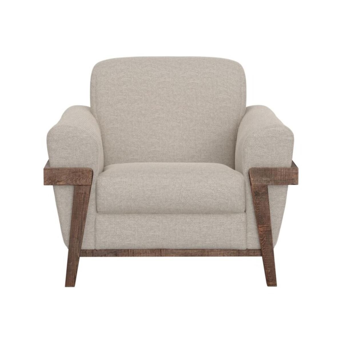 Wooden Frame & Base, Armchair - Loft Brown - Image 3
