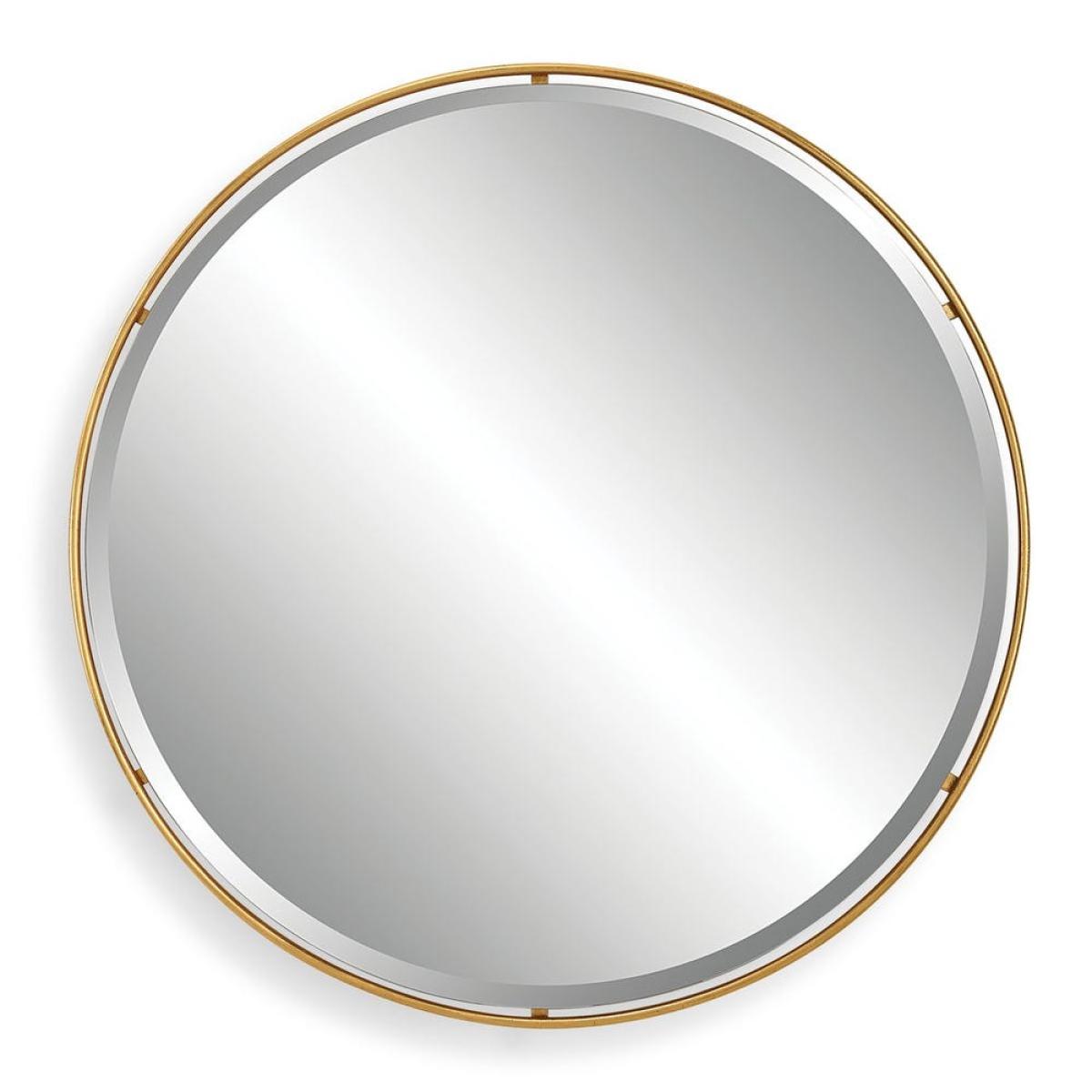 Canillo Round Mirror, Gold - Image 2