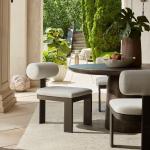 Bolster Back Outdoor Dining Chair - Image 4