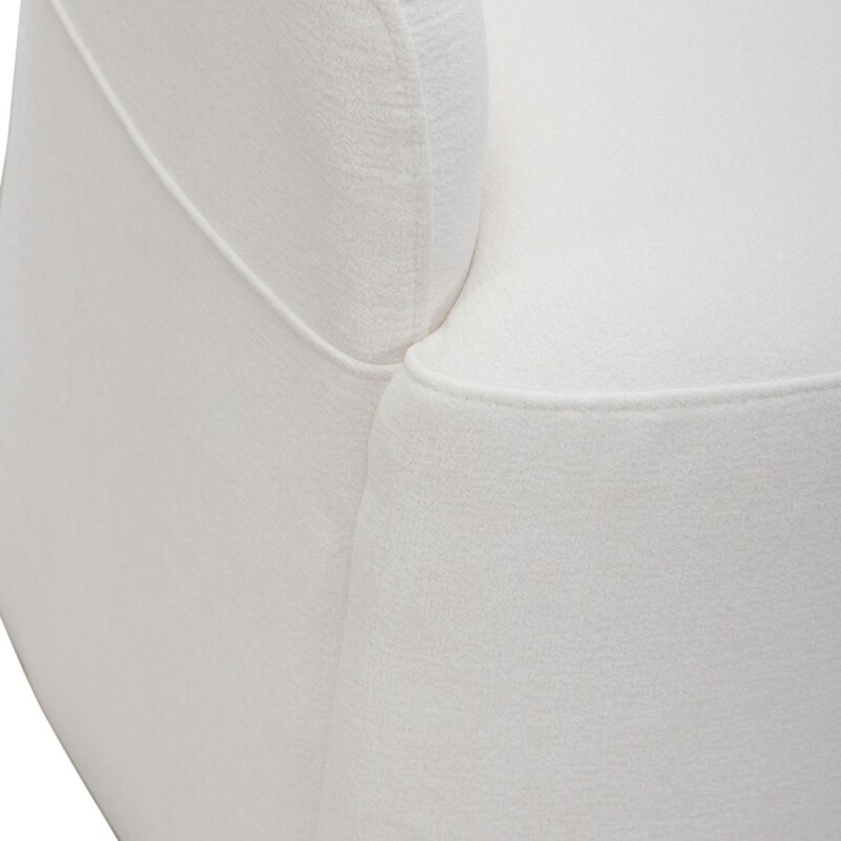 Accent Dining Chair w/ Casters - Ivory - Image 2