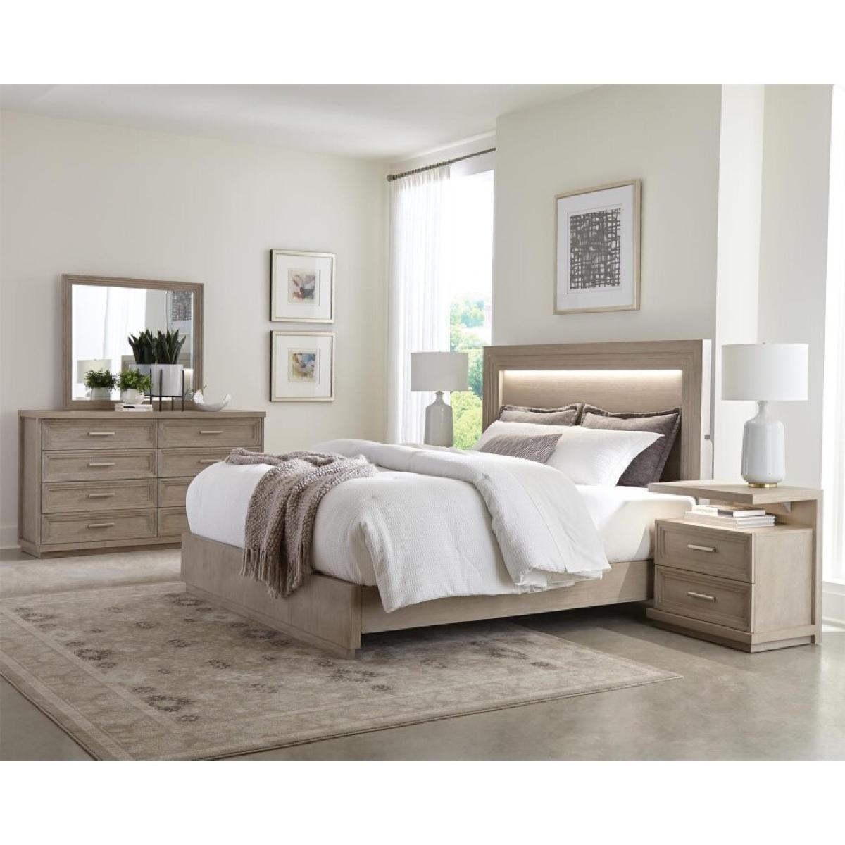 Cascade King Illuminated Panel Bed - Image 8