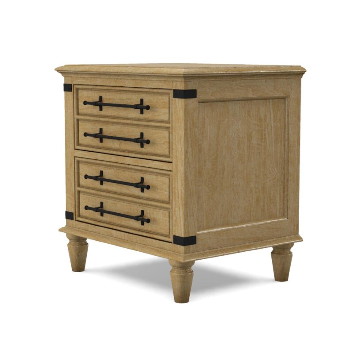 Farmhouse Chic 2-Drawer Nightstand - Image 10