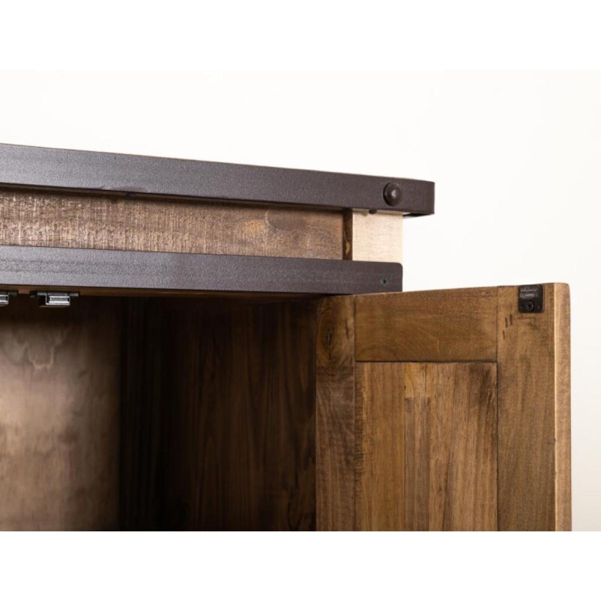 3 Drawer 1 Sliding Door 2 Door Gentleman's Chest - Antique - Image 11