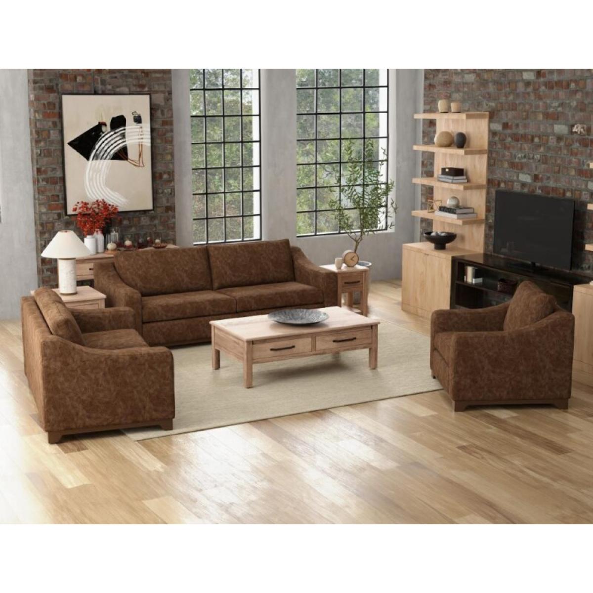 Wooden Frame & Base, Loveseat - Natural Parota - Image 5