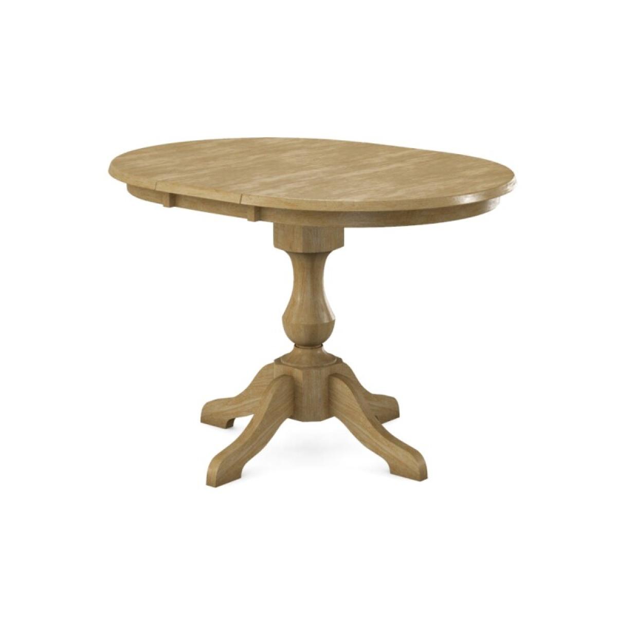 Build Your Own Pedestal Table w/ 36 x 48" Extension Tabletop w/Half Bullnose Edge - Image 9